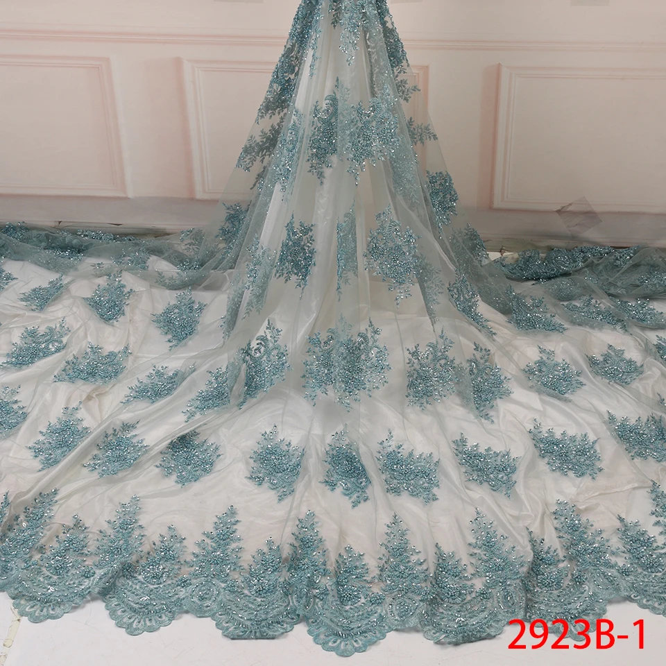 

african gold sequin tulle fabric polyester mesh netting indian luxury lace royal blue embroidered chantilly lace material fabric