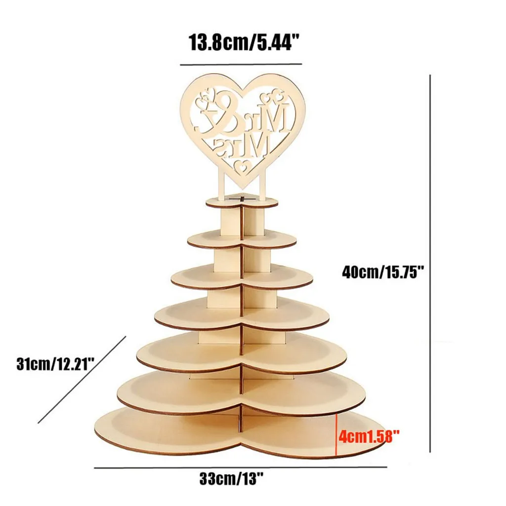 Деревянная рамка для шоколада в форме сердца, свадебные деревянные украшения, подставка для шоколада Mr& mrs, подставка для конфет, кексов, подставка для десерта