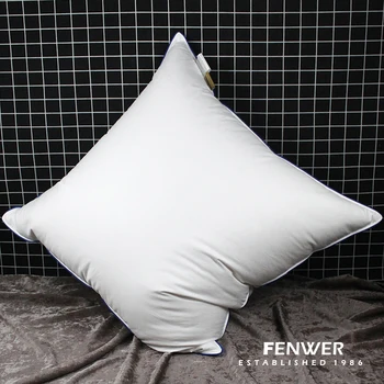 

Super soft White Goose Down Feather Pillow Neck pillow Standard Antibacterial Elegant Home Textile Bedding Pillow