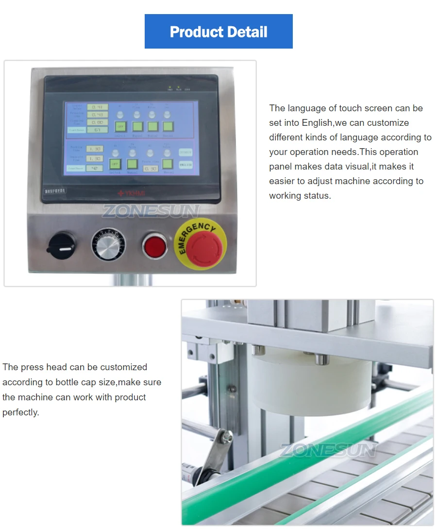 Автоматическая укупорочная машина для бутылок вина ZONESUN ZS-XG16DV, машина для укупорки винтовых крышек 