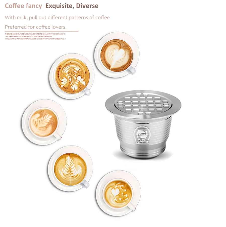 Пищевой нержавеющей стали многоразовые капсулы Nespresso Постоянный держатель кофейных капсул для Nespresso оригинальной линии машин