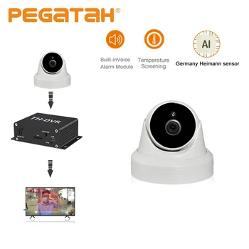 

Thermo camera AHD 1080P temperature recognition security camera Mini DVR Kit Fever Detection thermal imager ip camera thermique