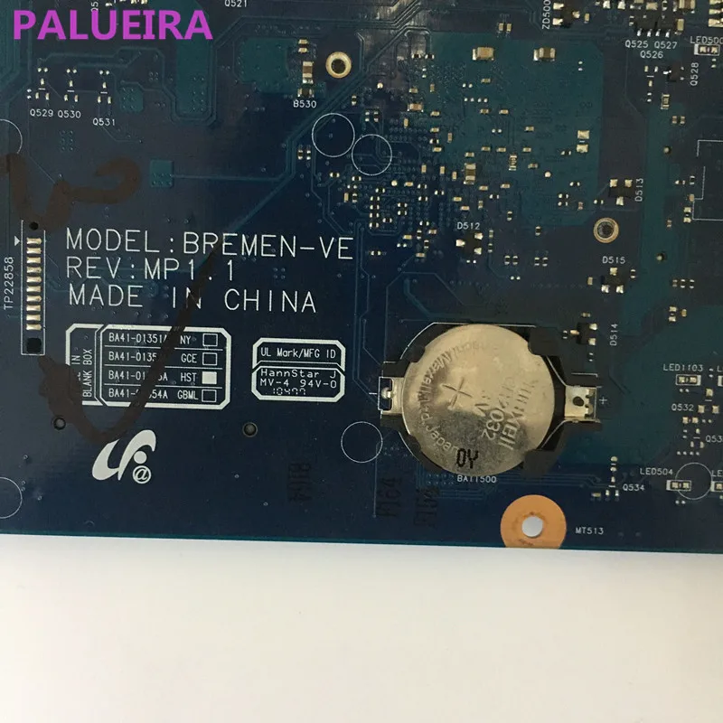 PALUBEIRA для samsung NP-R540 R540 E452 BA92-06621A BA92-06621B ноутбук материнская плата тестирование