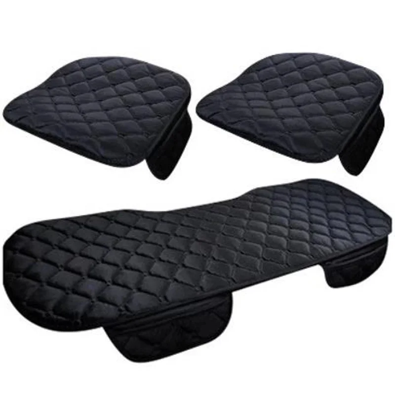 Winter Car Seat Cover Car Front/Rear/Full Set Seat Cushion Non-slip Short Plush Chair Auto Cushion Protector Mat Pad