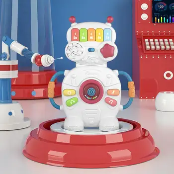 

Tumama Robot Electronic Piano Music Light Musical Instrument Education Kids Toy