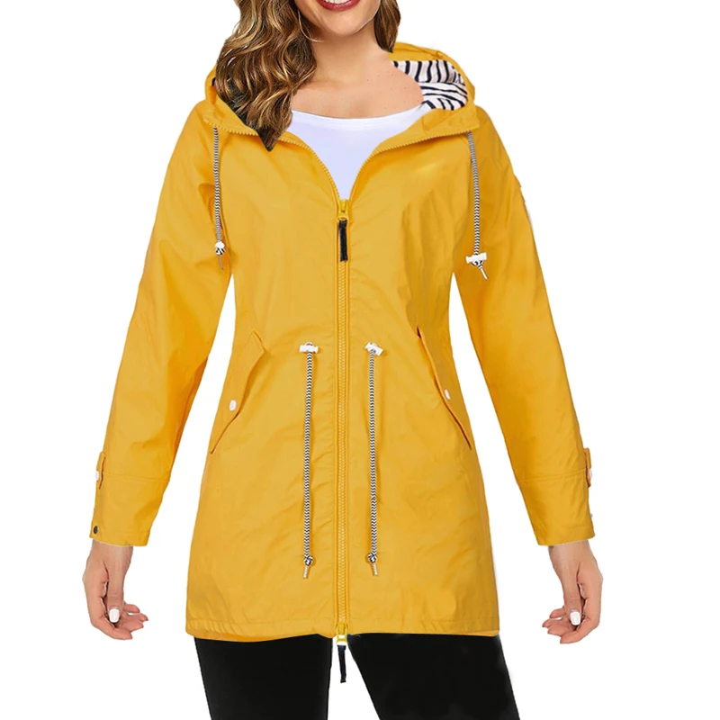 incredible  XINKAI 2019 Women Jacket Coat Waterproof Transition Jacket Outdoor Hiking Clothes Lightweight Rainc