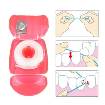 

15m Portable Dental Floss Oral Care Tooth Cleaner With Box Practical Health Hygiene Supplies Oral Care Color Randomly PH1