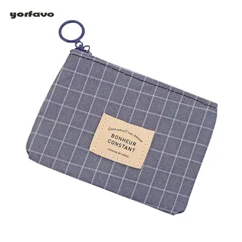 

Mini Purse Pouch Canvas Bag Small Zipper Wallet Four Colors Available Unisex Canvas Card Key Purse