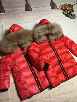 

child down suit girl 95cm-145cm 2019 winter down jacket children's clothing girl down jackets child long thicken outerwear boy l