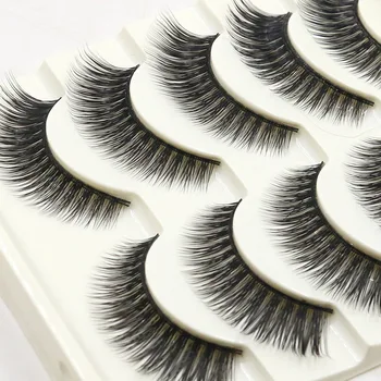 

8 5 pairs 3D false eyelashes material Manual false eyelashes