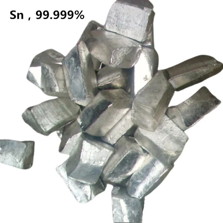 Free Shipping 5N Tin Ingot 99.999 High Purity Sn Block