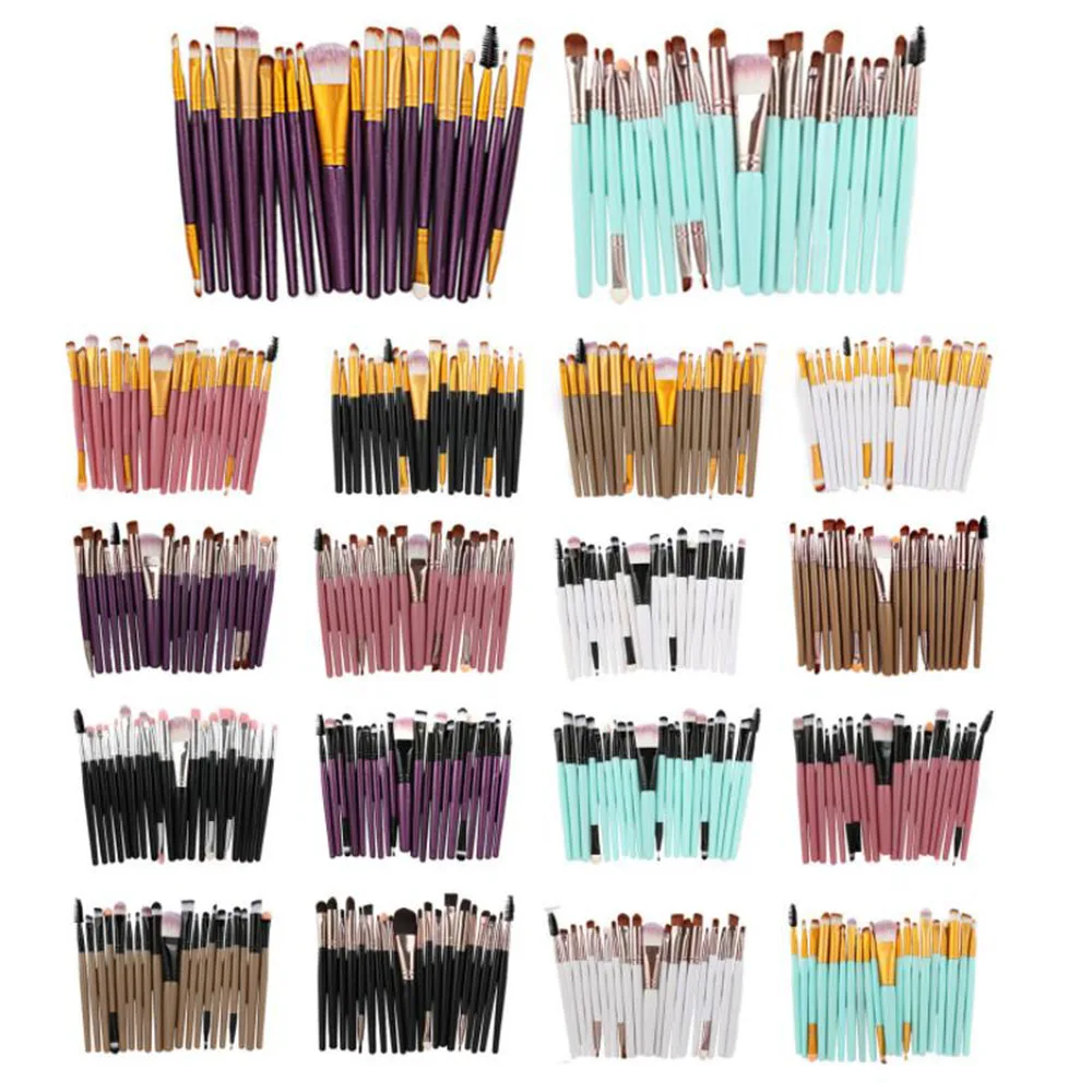 

20pcs/set Makeup Brushes Kit Powder Eye Shadow Foundation Blush Blending Beauty Women Cosmetic Make Up Brush