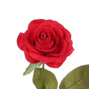 

Artificial Rose LED Wooden Base Glass Cover Mother's Gift Valentine's Day Decor D08D