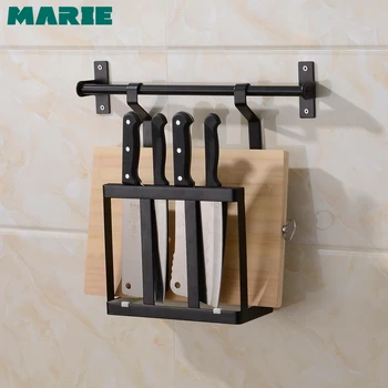 

Stainless Steel Multifunction Storage Rack Wall-Mounted Knife Cutting Board Shelf Kitchen Storage Rack Holder Organizer