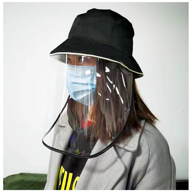 

Girl transparent mask anti-fog eye protection fisherman PVC windproof dustproof isolation mask full face protective cap Ms summ