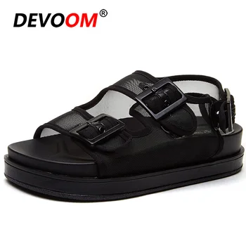 

Summer Fashion Platform Sandals Women femmes sandale Flat Women Black Sandals Comfort Sandalias Mujer 2020 Beach Woman Shoes 40
