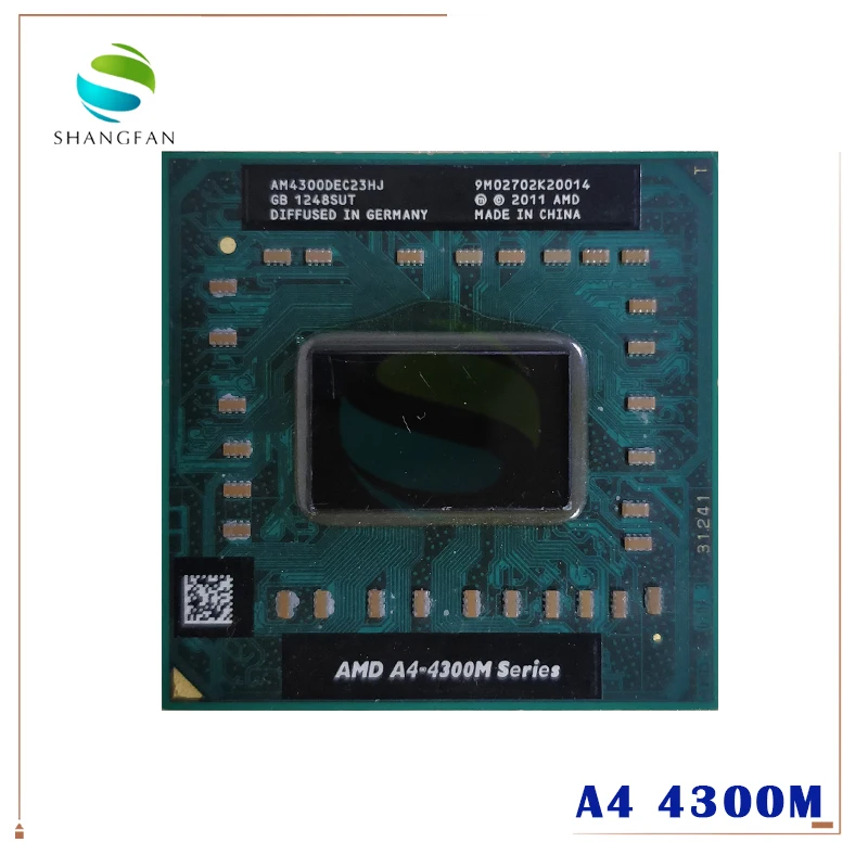 Amd Laptop Notebook Cpu Processor A4-4300m 2.5ghz Socket Fs1 A4 4300m ...