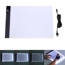 Tableta de dibujo LED A5 almohadilla gráfica Digital caja de luz LED USB tablero de copia tablero de pintura gráfica de arte electrónico mesa de escritura