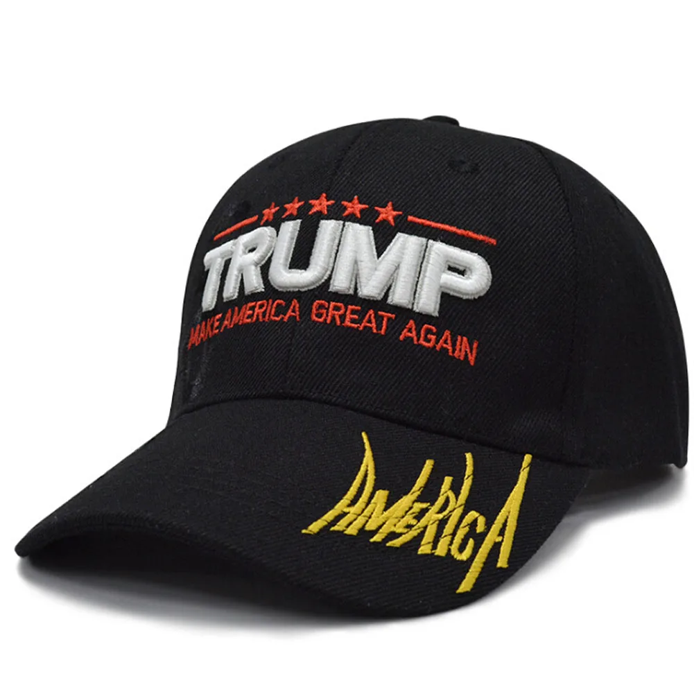 Американский Дональд Трамп, мужская и женская Кепка с вышивкой, черная, красная, модная кепка бейсболка от солнца