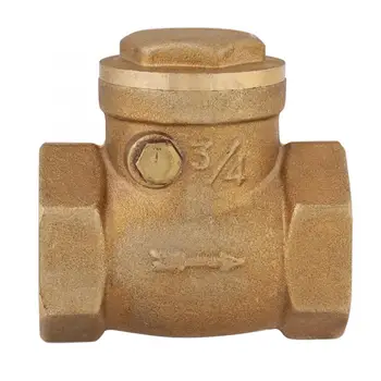 

1pc Check Valves Durable DN20 Female Thread Brass Non-return Swing Check Valve 232PSI Prevent Water Backflow