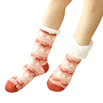 

1Pair Warm Ultra-Plush Slipper Socks Thick Anti Slip Indoor Floor Ankle Sock TY66