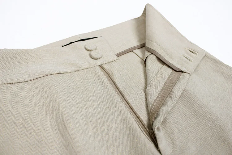 Herfst nieuwe visgraat patroon mode pak Formele een buttonOL pak casual zelfontplooiing zak hip wijde pijpen broek twee stuk
