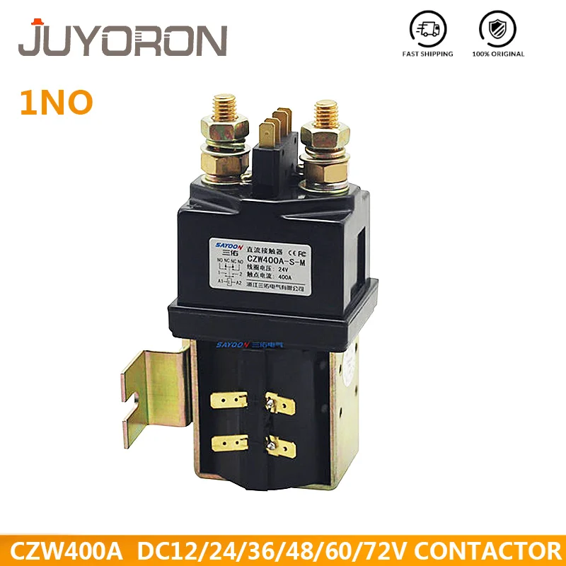 

SW200 NO Coli Voltage 12V 24V 36V 48V 60V 72V 400A DC Contactor ZJW400A for Motor Car Grab Wehichle Winch Forklift Truck