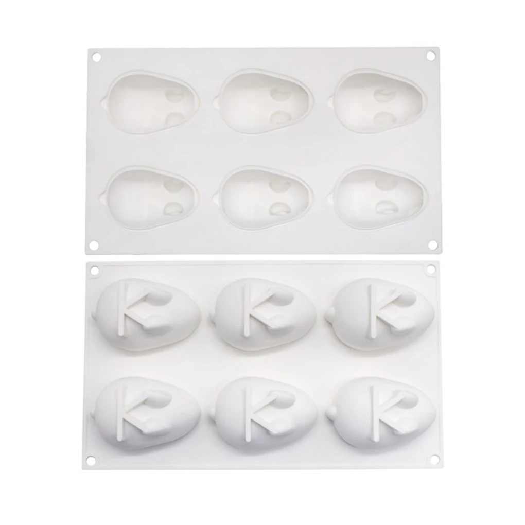 Silicone Chocolate Mold Cake Mold Eggs Easter Bunny Silicone Cake Decorating 3D DIY Mold Bakery Baking Mold Pastry Tool