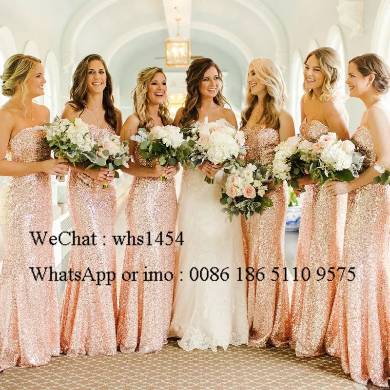 Mbcullyd Розовые Свадебные платья расшитые блестками для женщин Vestido Madrinha