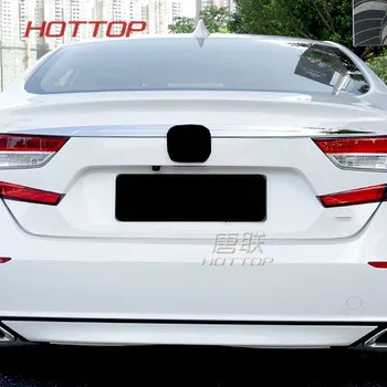 

For Honda Accord 10th 2018 stainless steel Trunk License Cover Trim Rear Door Accent Car styling accessories 2pcs/set