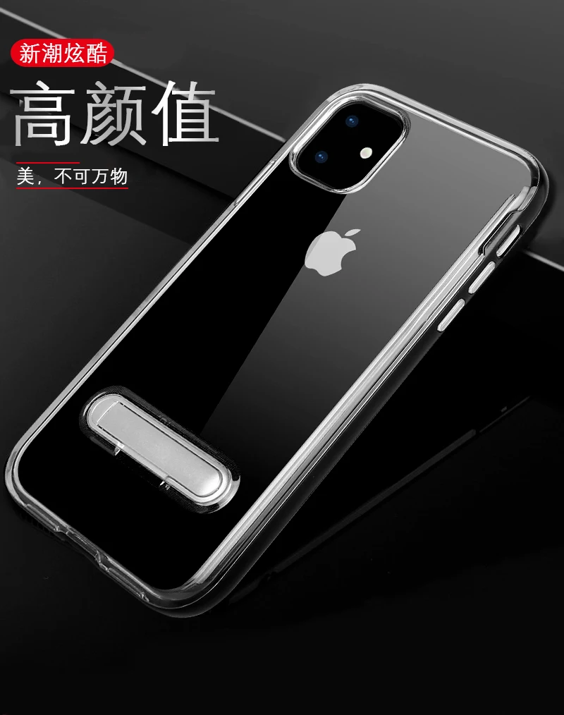 100 шт./лот Spigen кронштейн TPU+ PC стенд пластиковый чехол для iphone 5 6 7 8 X XR XS Max 6 7 8 plus 11 Pro Max чехол