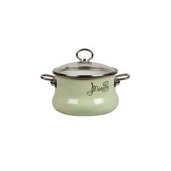 

Pan VITROSS, Maestro, 2 L, with glass cover, light green