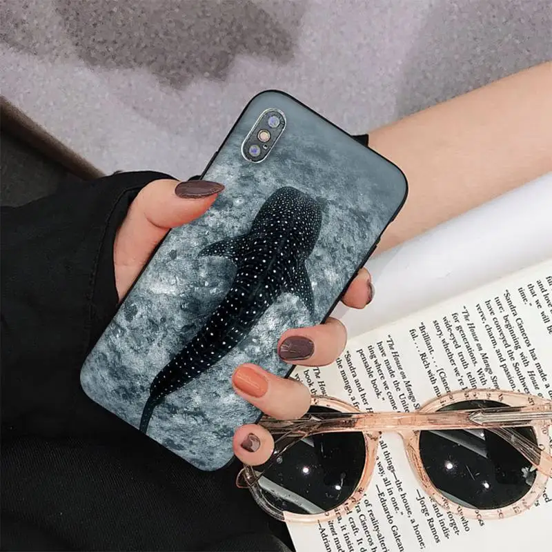 Ocean Whale Shark Swimming  Phone Case for iphone 13 8 7 6 6S Plus X 5S SE 2020 XR 11 12 pro XS MAX case for iphone 13 