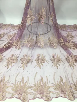 

Luxury net lace fabric material French net lace fabric for dress PDN626(5yards/lot) many color