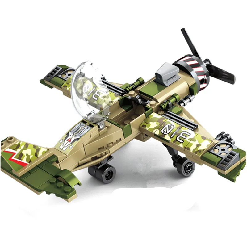

2019 World War 2 WW2 Soldiers Armored Vehicle Single Wing Fighter Military SWAT Army Building Blocks Bricks Toys Juguetes Gift