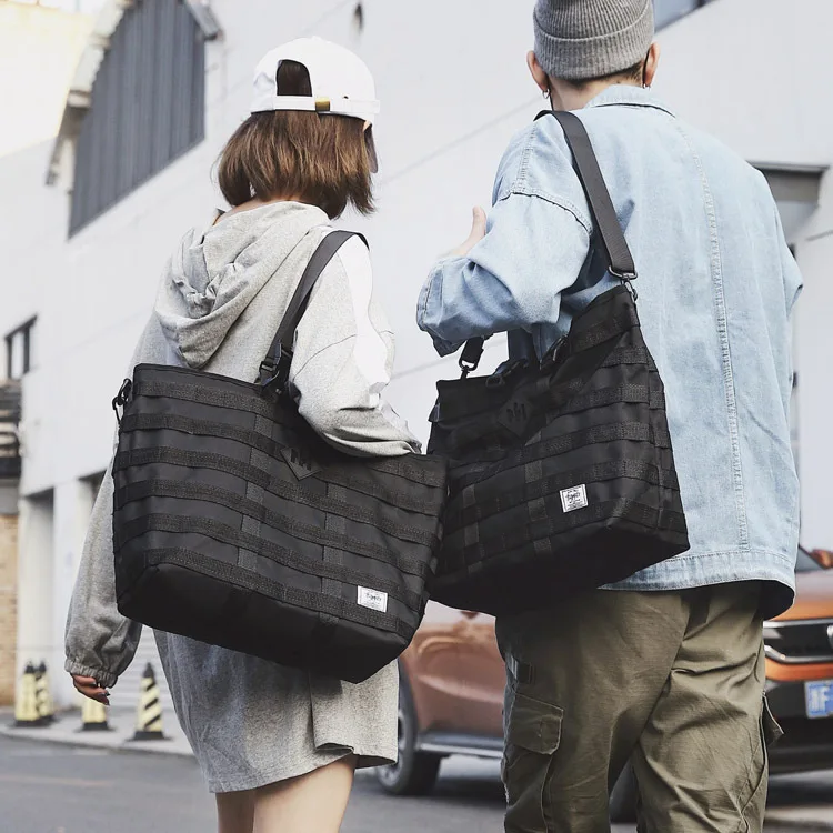 Hong Kong стиль Японский Корейский рюкзак повседневный рюкзак для мужчин и женщин Большая вместительная сумка на плечо холщовая фиксированная сумка для снаряжения Stu