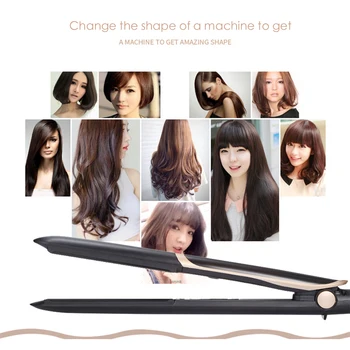 

Hair Straightener Curler Hair Flat Iron Negative Ion Infrared Hair Straighting Curling Iron Corrugation LED Display Professional