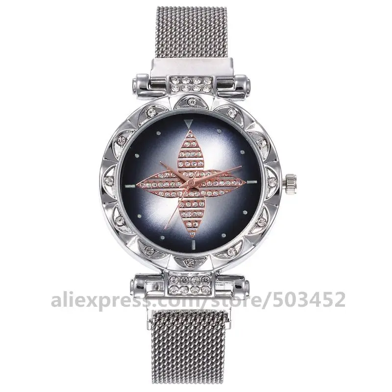 100 шт./лот 920638 Relojes Mujer оптовая продажа ветряная мельница магнитные часы Звездное