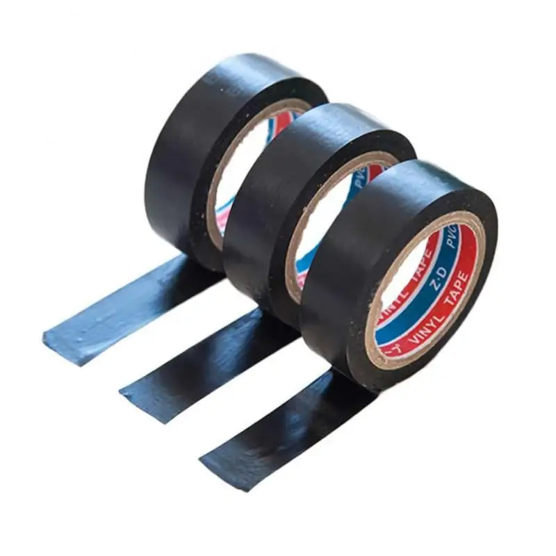 Hotsale Black Electrician Wire Insulation Flame Retardant Plastic Tape Electrical High Voltage PVC Waterproof Self-adhesive Tape