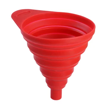 

Silicone Collapsible Foldable Funnel for Transferring of Liquid Fluid (Random Color)