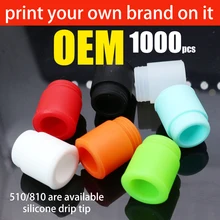 OEM 1000 шт широкий диаметр капельного наконечника s для TFV12 prince все 810 тип капельного наконечника Танк мягкий силиконовый мундштук печать с вашим собственным логотипом