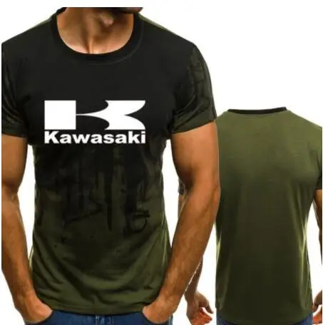 Kawasaki Вегетарианская гоночная футболка мотоцикл футболка Мотоцикл Ниндзя Джерси дышащий Быстросохнущий ощущение холода 4 - Цвет: 1