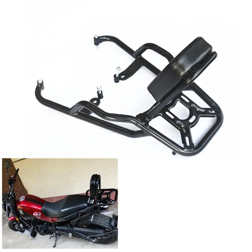 For Benelli Leoncino 500 BJ500 BJ 500 Rear Side Saddle Bag Box Motorcycle Luggage Rack Carrier with Backrest