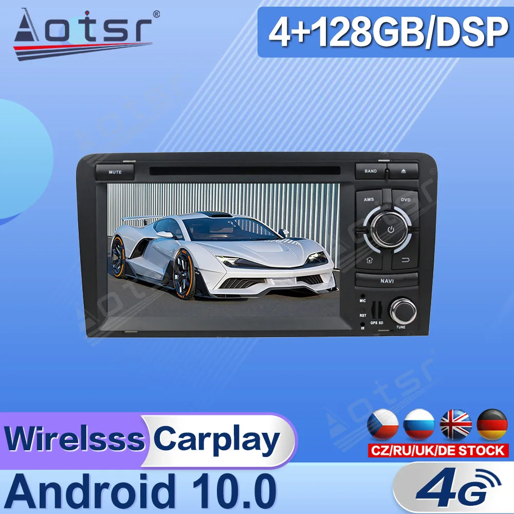 

Android For Audi A3 8P 2003 - 2013 Car Radio Multimedia Video Player Navigation GPS Android 2 Din Stereo Receiver Head Unit DSP