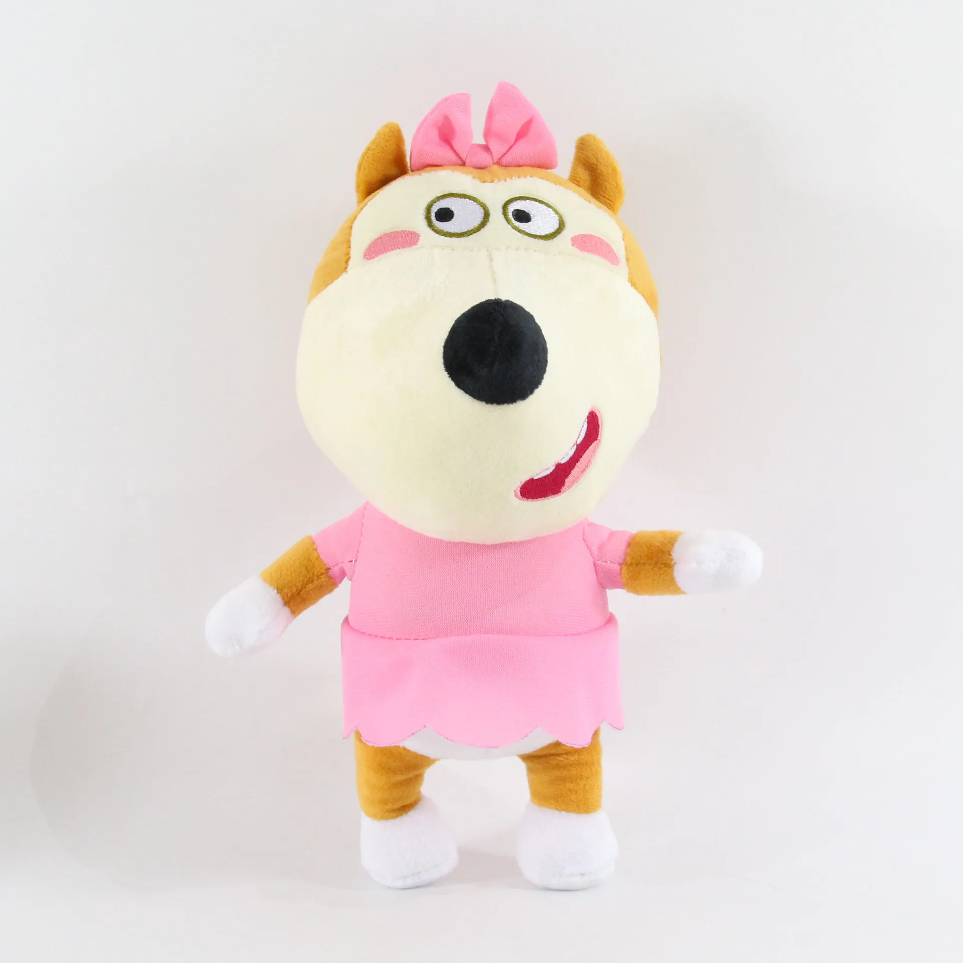 2pcs Wolfoo Lucy Family Plush Doll English Animation Stuffed Cartoon Doll  new