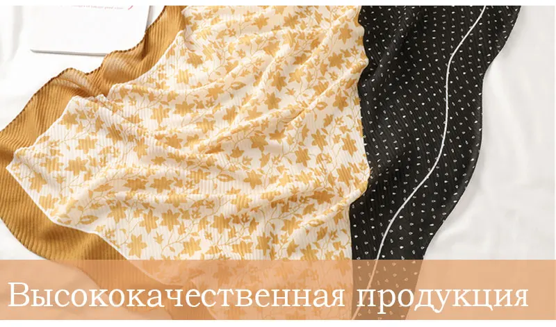 Женский хлопковый шарф, Осень-зима, шали, обертывания, дамские, в горошек, с принтом в виде листьев, морщинки, шея, хиджаб, шарфы, пашмины, Теплая бандана, шарфы