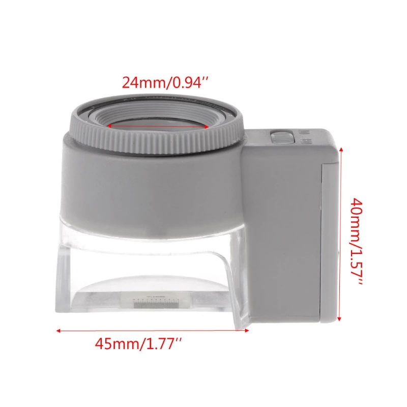 

8X Adjustable Stand Bright Magnifier Glass With LED Light Scale Magnifier Tool