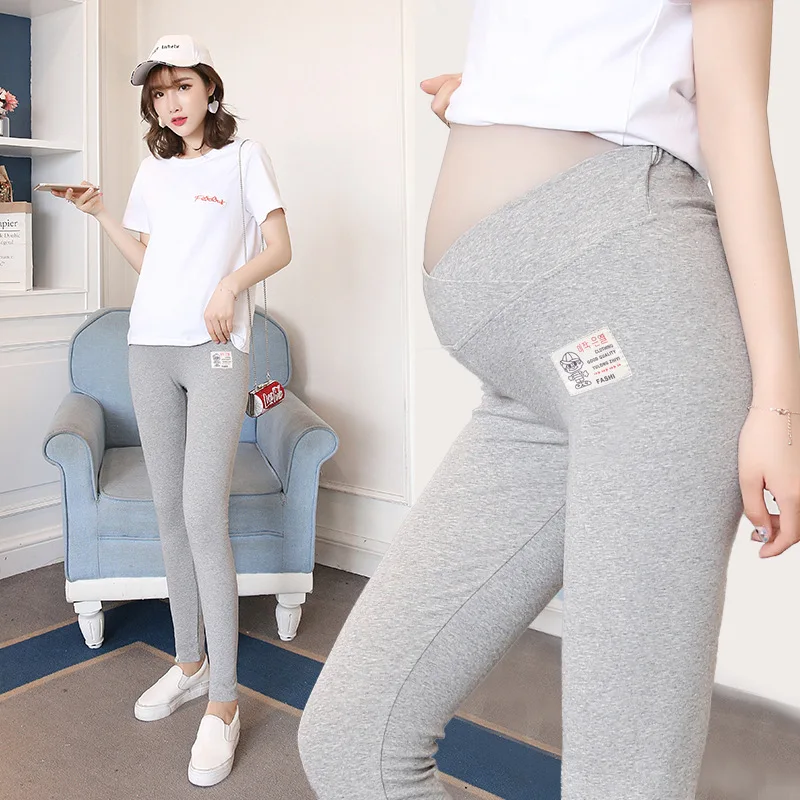 

Pregnant Women Pants 2018 Spring And Autumn New Style Versitile Fashion Outer Wear Thin Capri Pants Pregnant Women Low-Rise Abdo