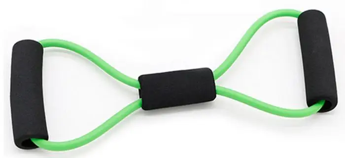 Эспандер для фитнеса, 8 форм, эластичные резиновые петли, латексная Тяговая веревка, спортивная резиновая лента-эспандер, Йога, Пилатес, фитнес-пояс - Цвет: Зеленый