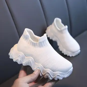 

New Trend Kids Unisex Casual Sport Shoes Kids Sneakers For Boys Fashion Teenage Trainers Size 26-37 Children Girls Running Shoes